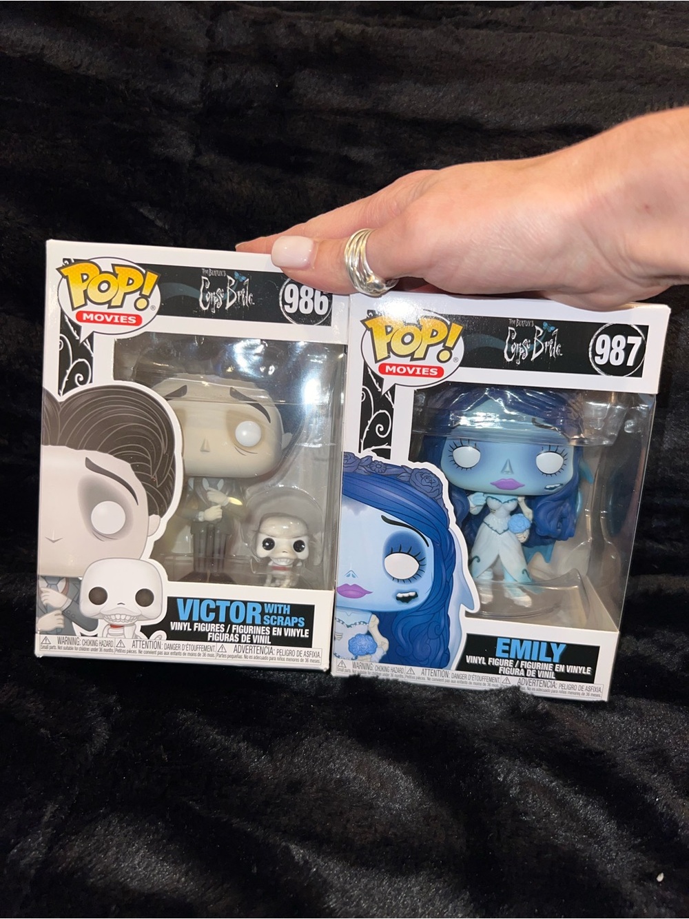 Funko Pop! Movies Corpse Bride Victor & Emily Vinyl Figures - Blue & White